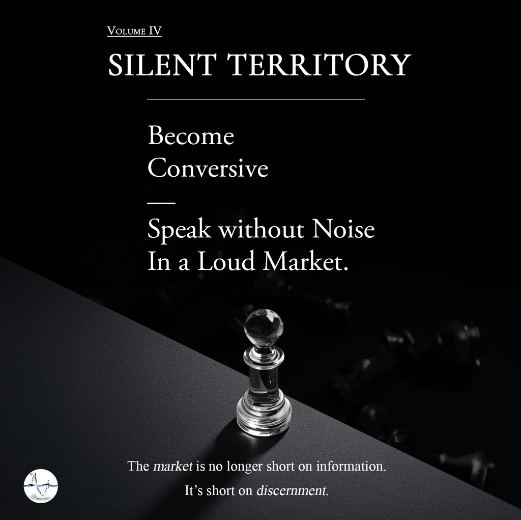 Volume IV — Silent Territory: Become Conversive. Speak without Noise in a Loud Market